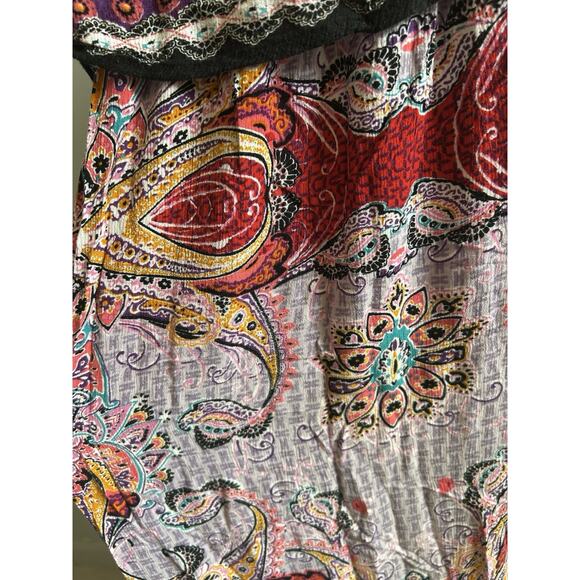 Womens 2XL Maxi Dress Wedding Guest Floral Peasant Paisley Patchwork Fairy XXL - Picture 10 of 15